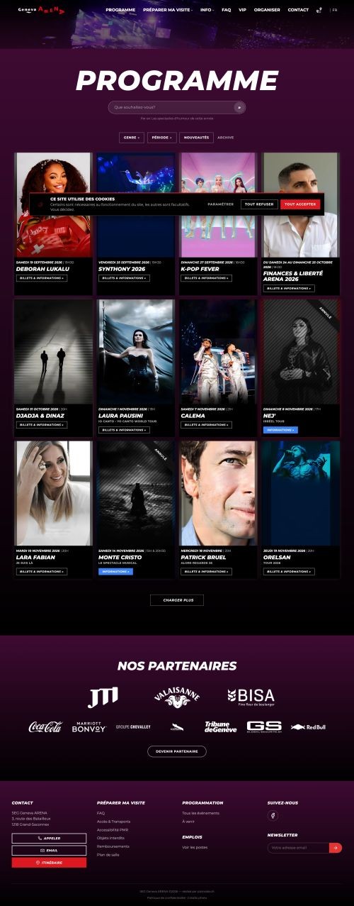 Refonte du site de la GenÃ¨ve Arena - image 2